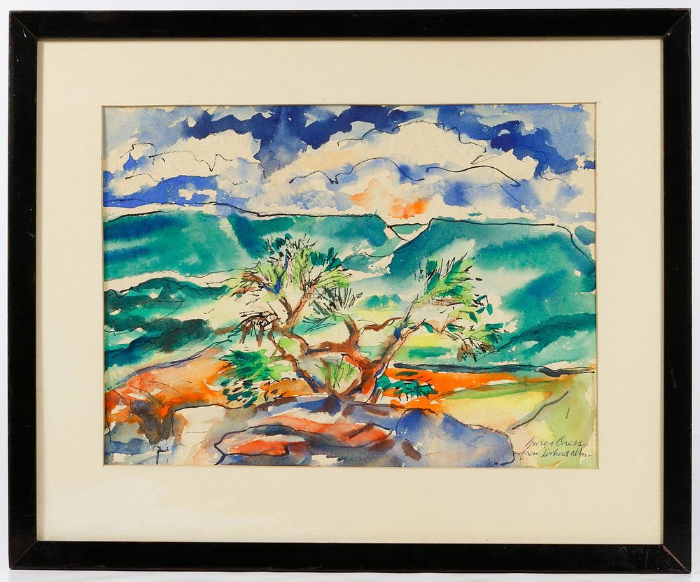 Lot 189: George Ayers Cress (American, 1921-2008) 'From Lookout