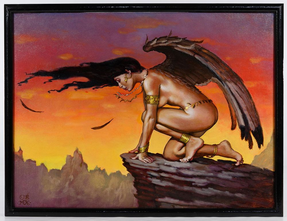 Lot 197: Mark Rogers (American, 20th Century) 'Sunrise' Oil on