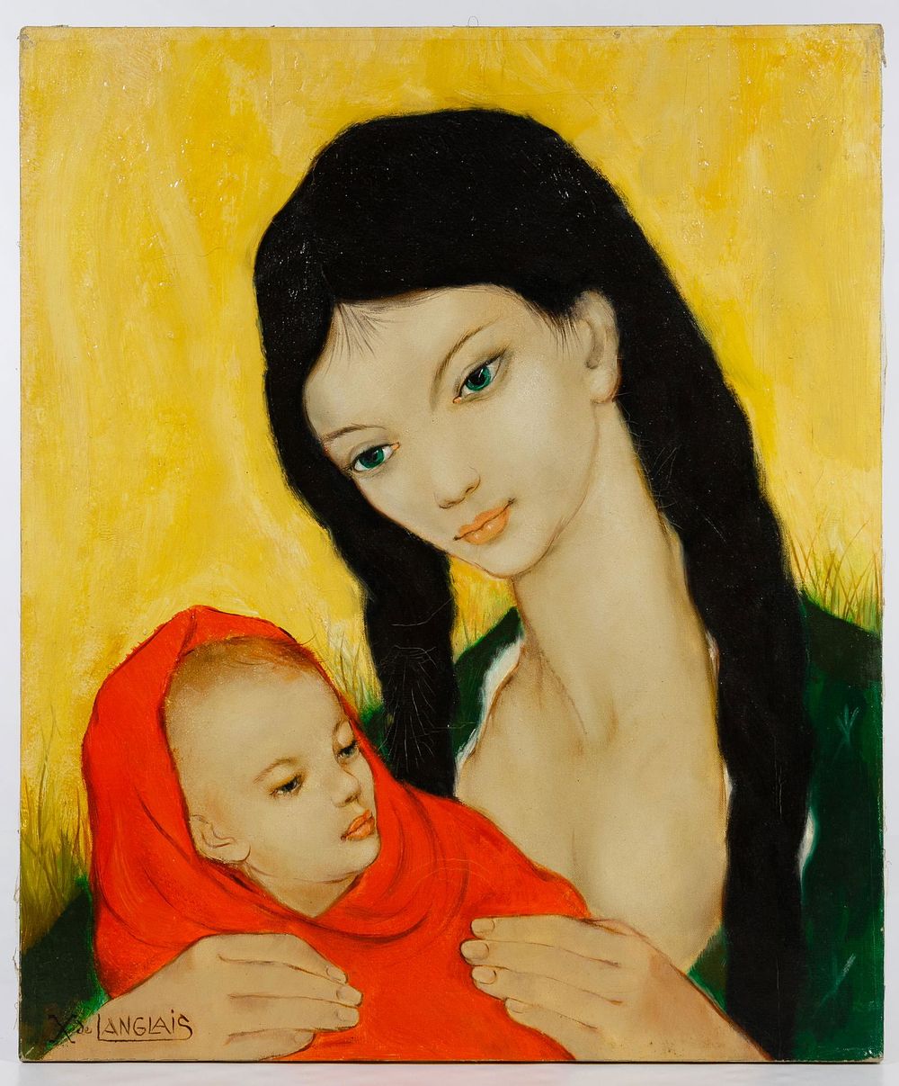 Lot 231: Xavier Langlais (French, 1906-1975) Oil on Canvas