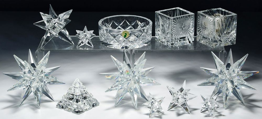 Lot 259: Waterford and Swarovski Crystal Assortment