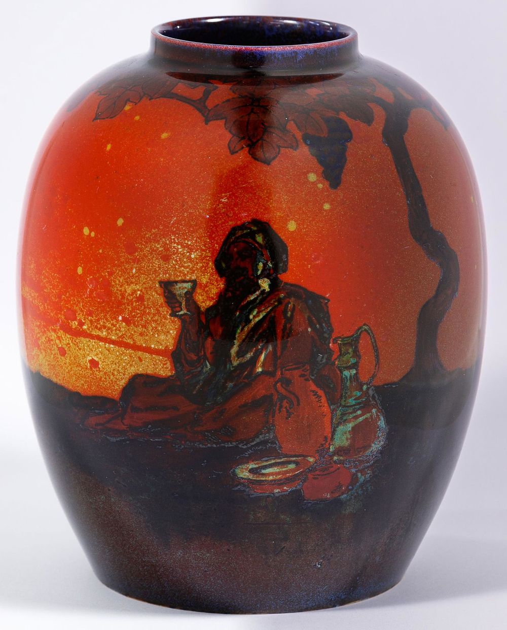 Lot 274: Royal Doulton Flambe Vase By Eaton and Noke