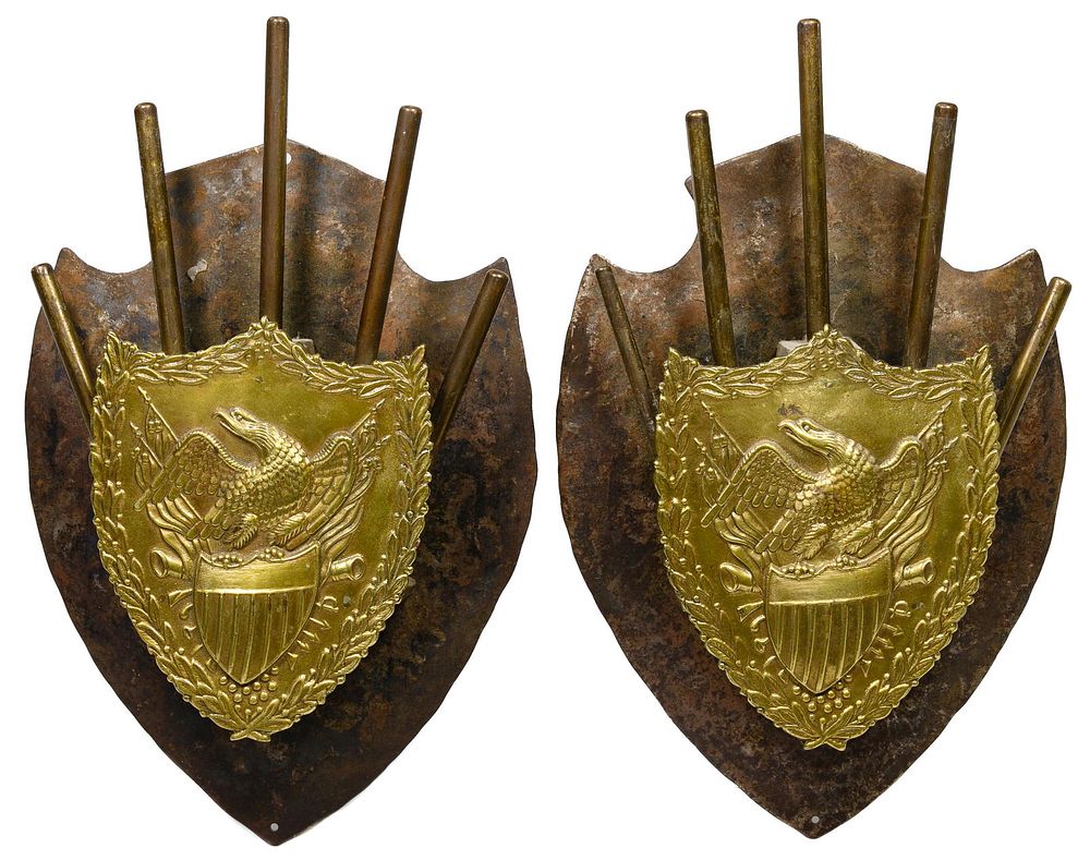 Lot 277: Parade Float Mounted Flag Brackets