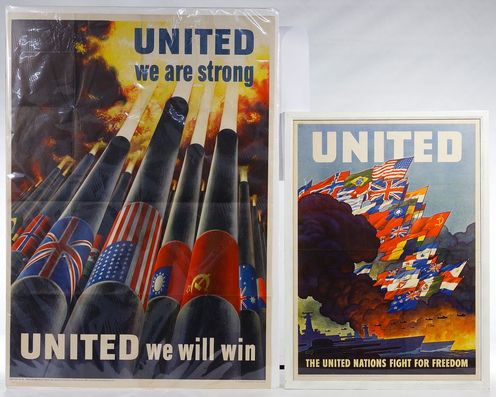 Lot 285: World War II United Nations War Posters