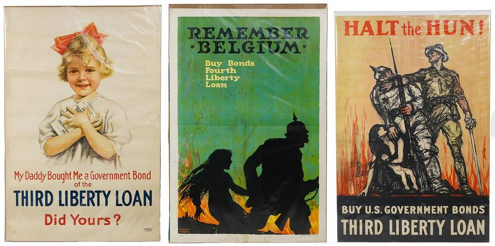 Lot 291: World War II US War Bond Posters