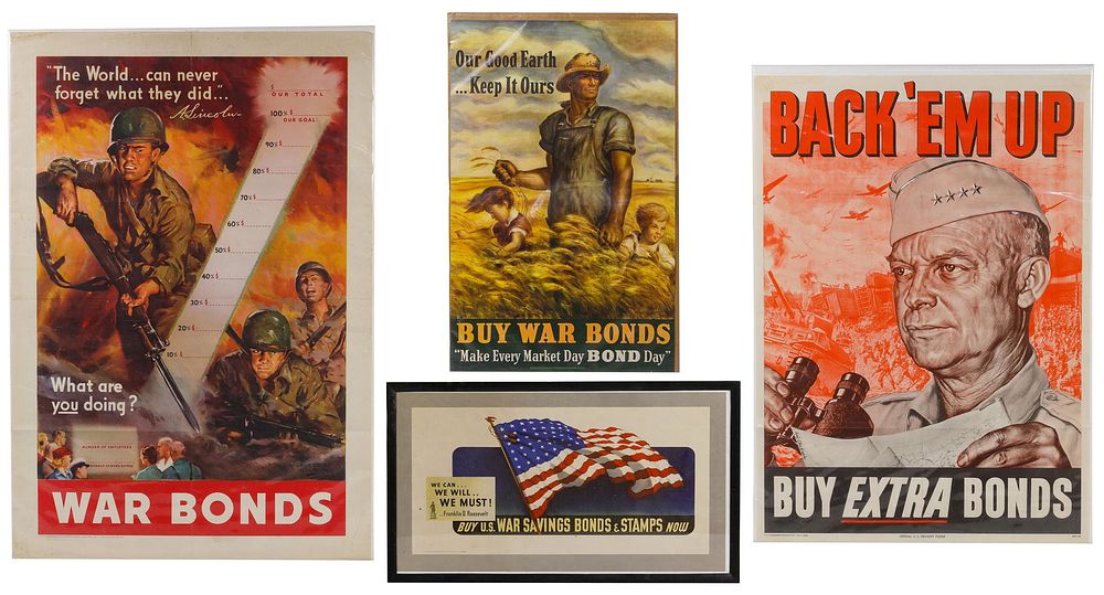 Lot 294: World War II US War Bond Posters