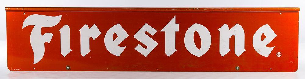 Lot 298: Firestone Metal Advertising Sign