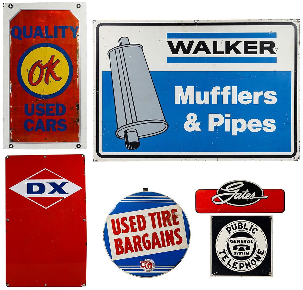 Lot 299: Metal Advertising Sign Assortment