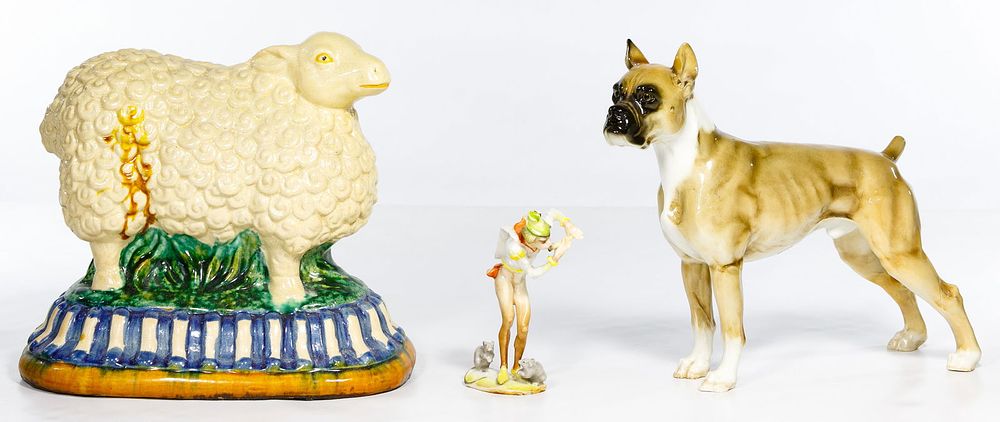Lot 314: Pottery Figurine Assortment