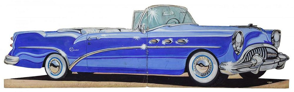 Lot 321: Painted Plywood Buick Special Car
