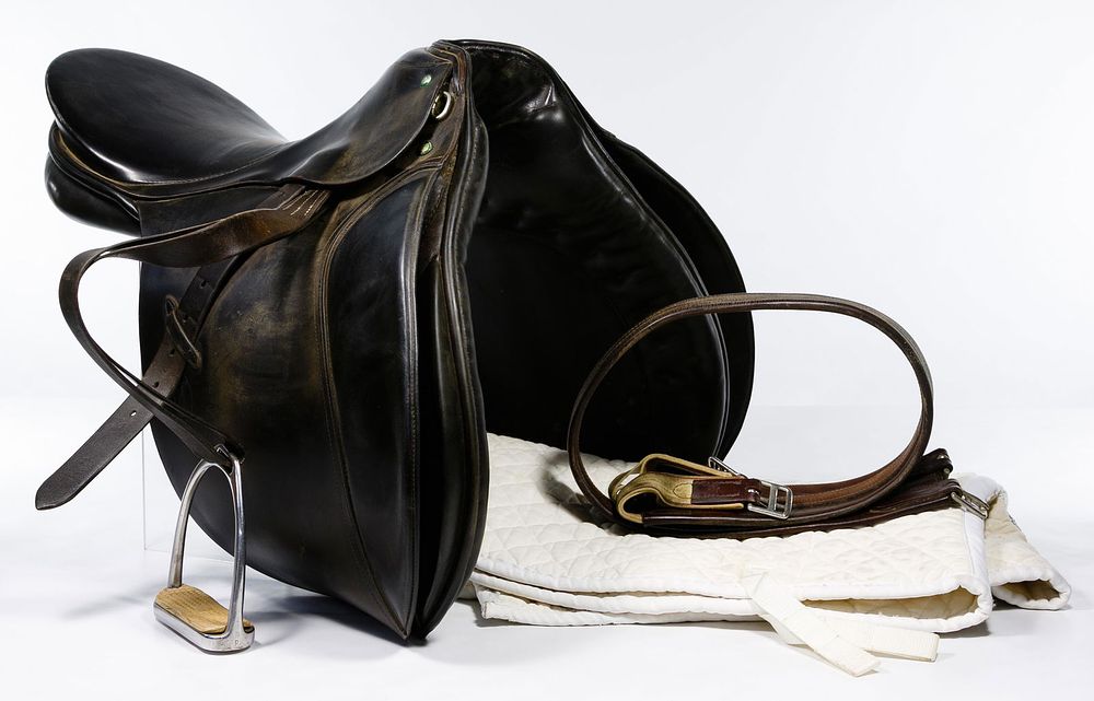 Lot 329: Passier & Sohn Leather Dressage Saddle and Pad