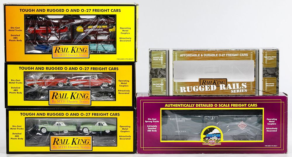 Lot 343: MTH and Rail King Model Train and Trestle Assortment