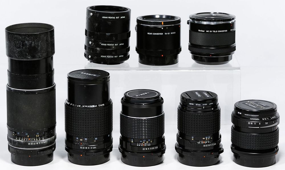 Lot 349: Pentax Camera Lens and Accessory Assortment