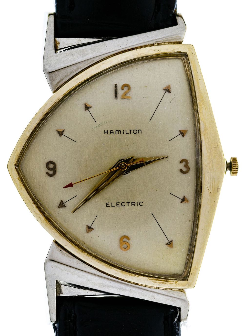 Lot 361: Hamilton 10k Gold Filled Electric Wrist Watch