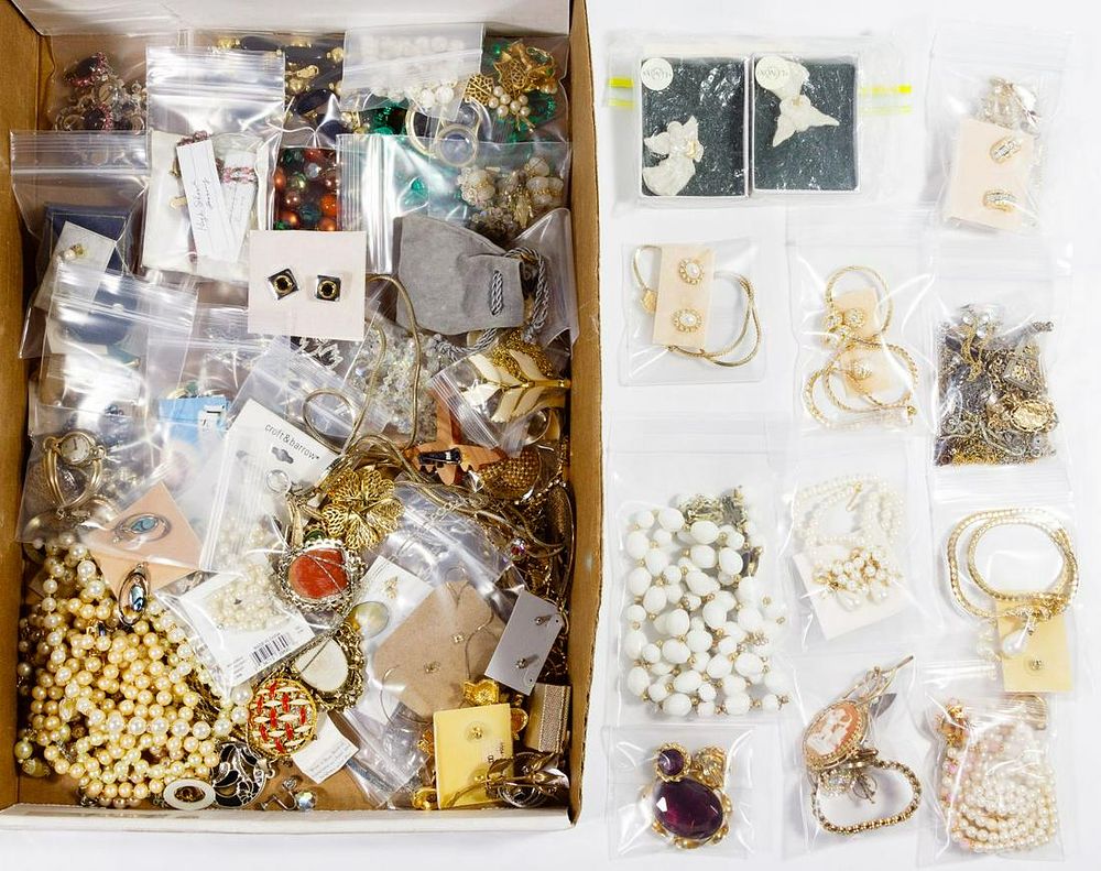 Lot 382: Signed and Costume Jewelry Assortment
