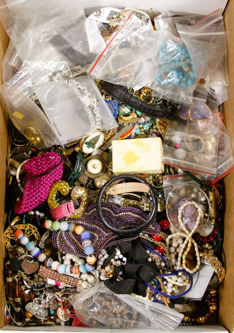Lot 384: Sterling Silver and Costume Jewelry Assortment