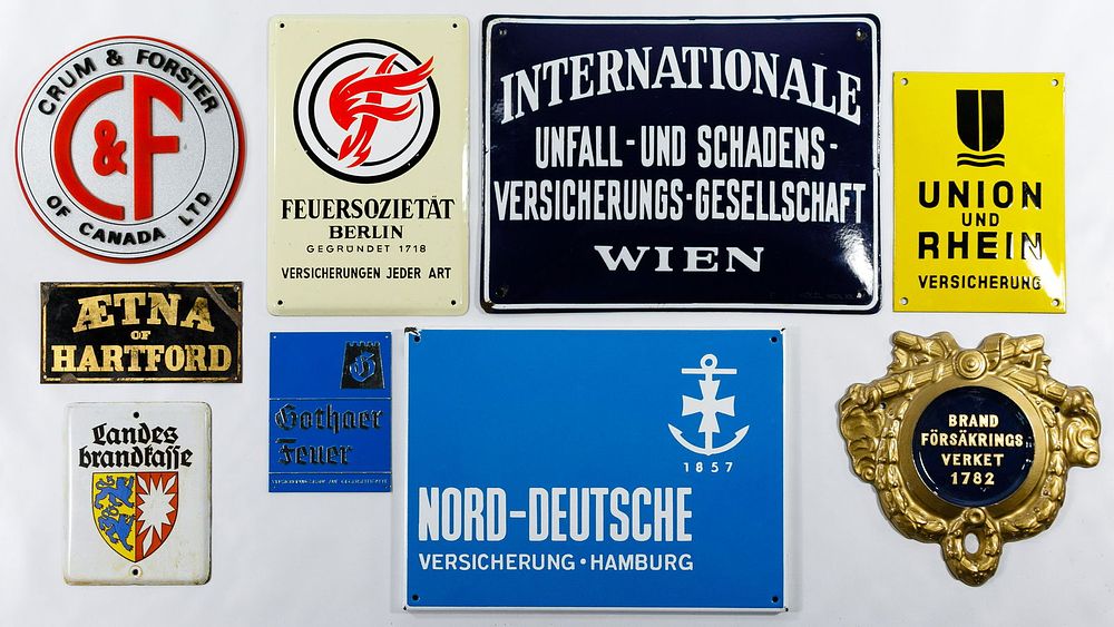 Lot 168: Fire Insurance Mark Assortment