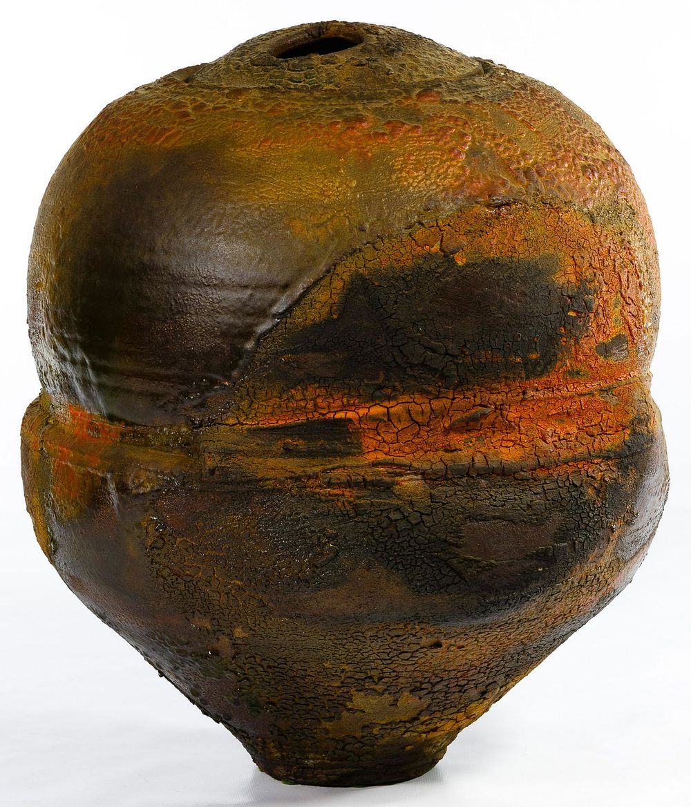 Lot 170: Raku Style Vase