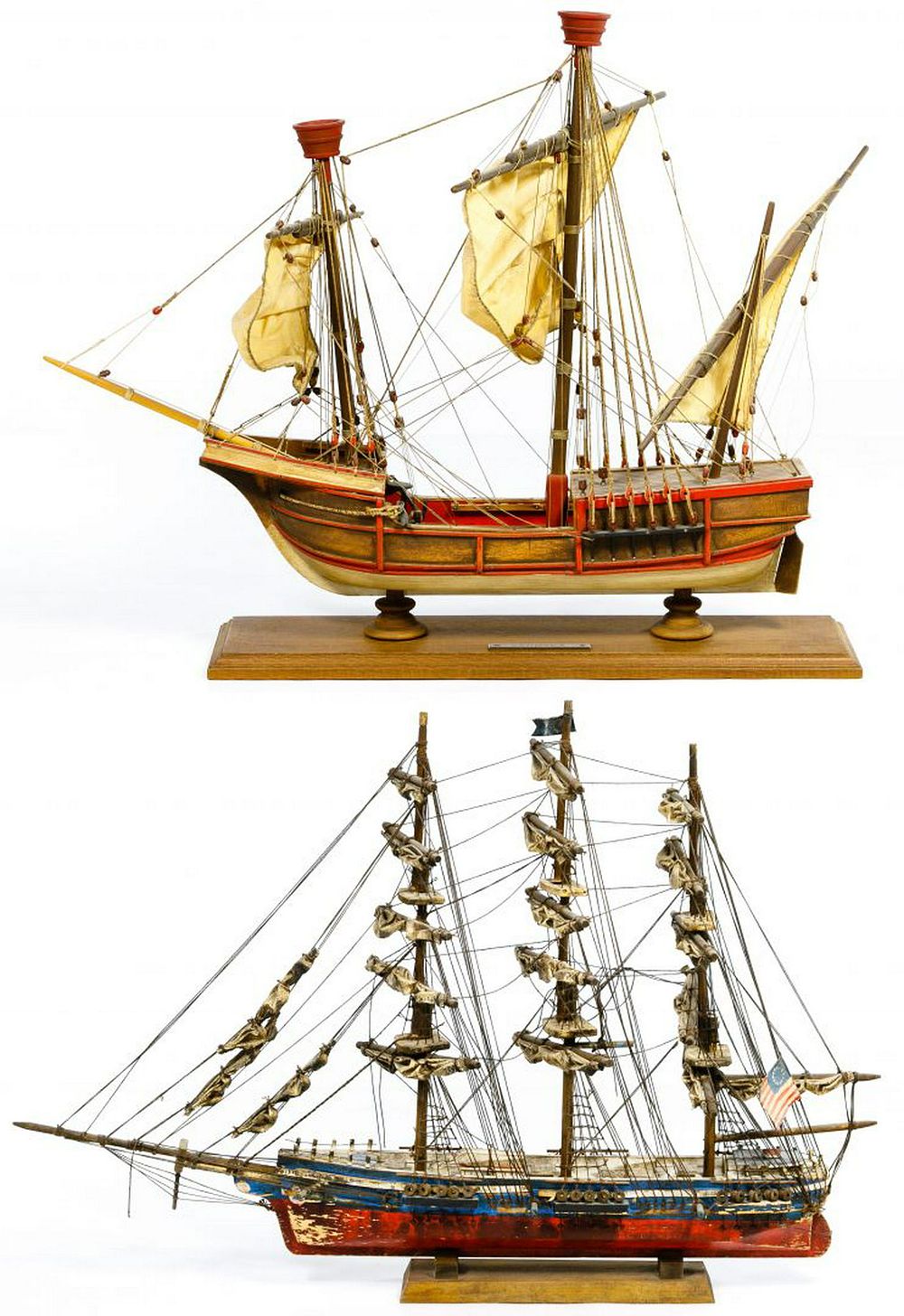 Lot 173: Wood Ship Models