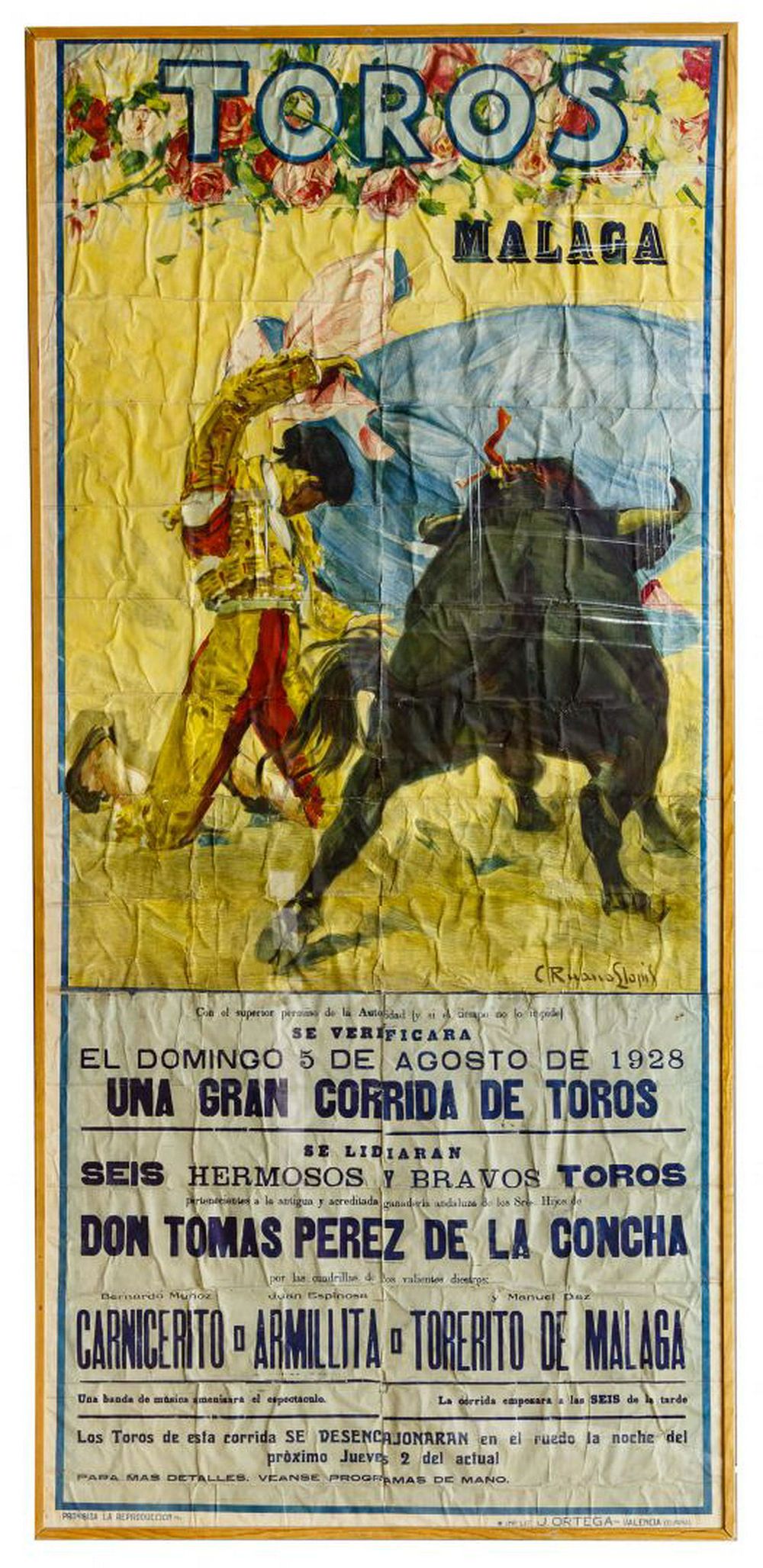Lot 177: C. Ruano Llopis (Spanish 1879-1950) Bull Fighting