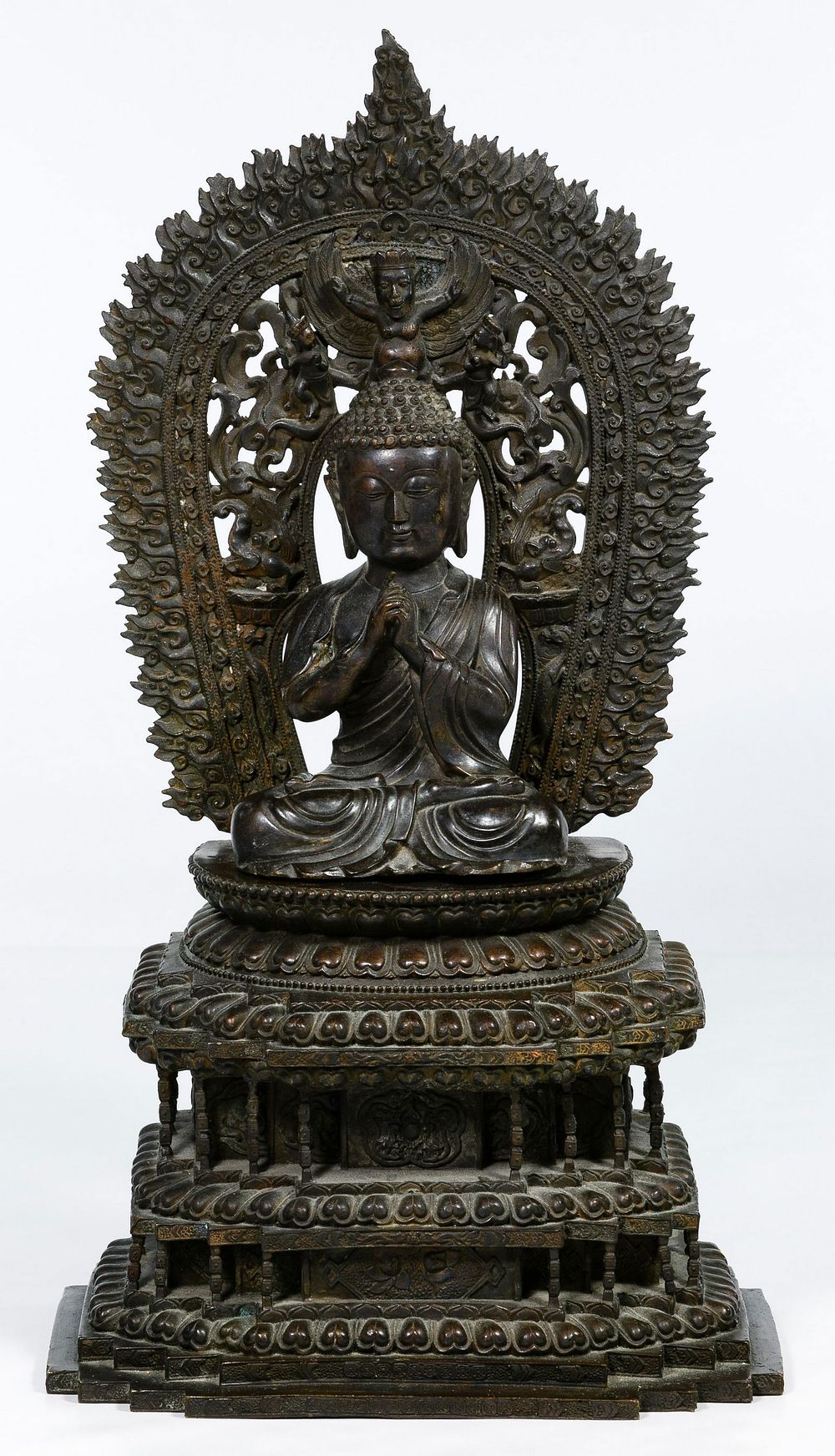 Lot 186: Asian Sino-Tibetan Bronze Buddha Figure
