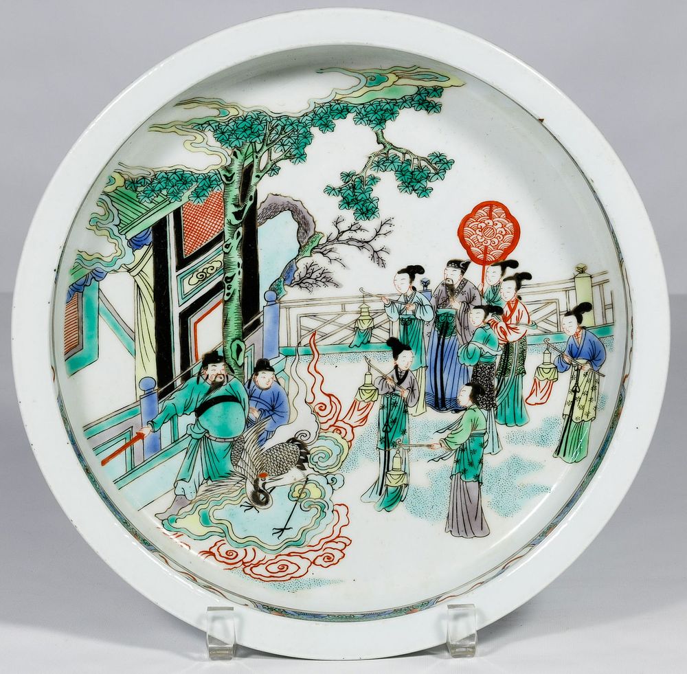 Lot 189: Chinese Famille Verte Porcelain Dish