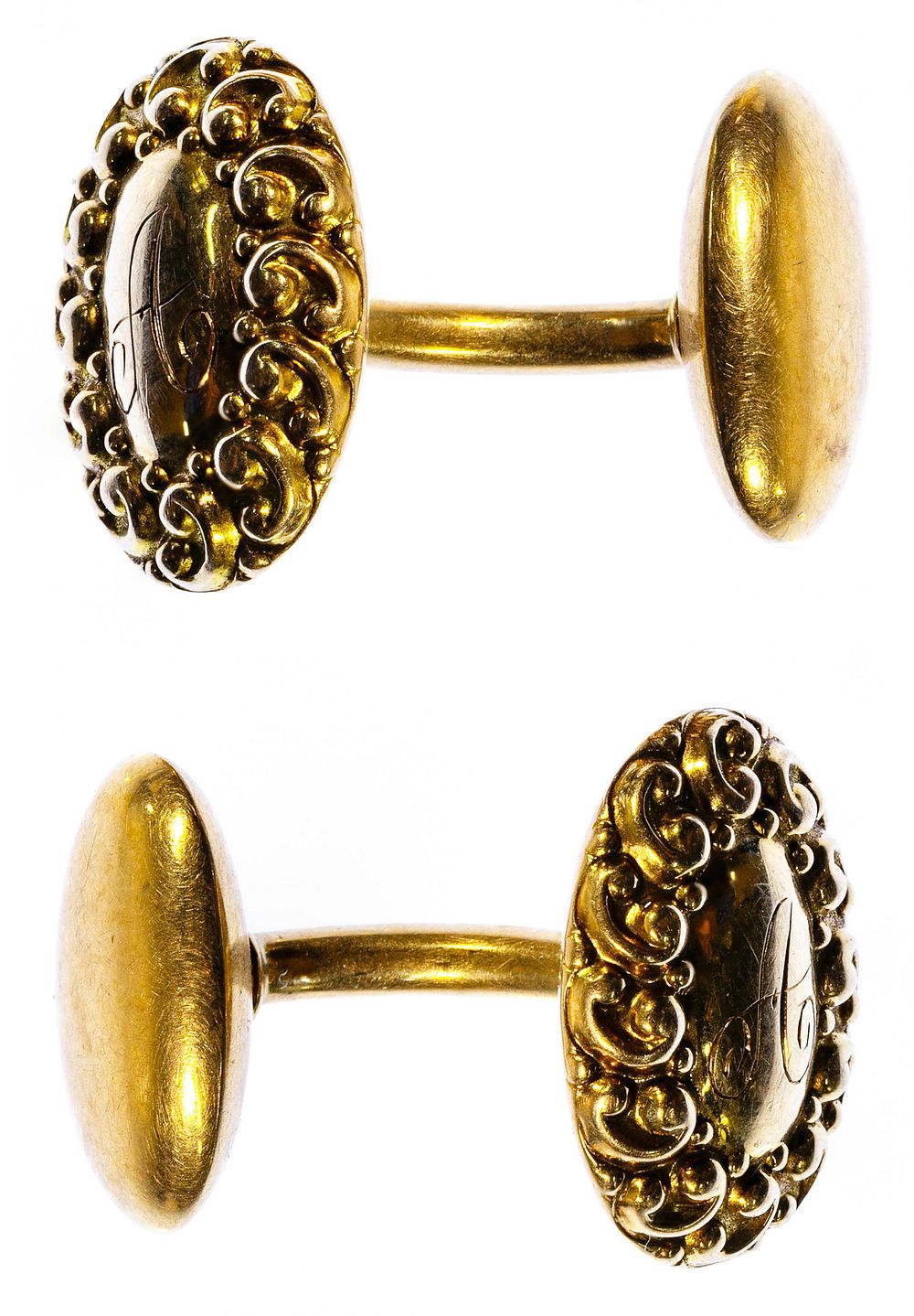 Lot 237: 14k Gold Cuff Links