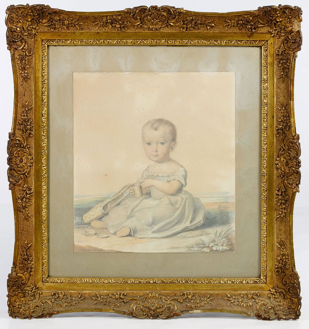 Lot 266: Unknown Artist (American, 19th Century) Watercolor on