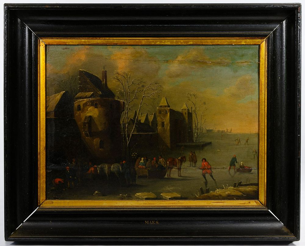Lot 271: (School Of) Frederick Maes (European, 17th Century) Oil