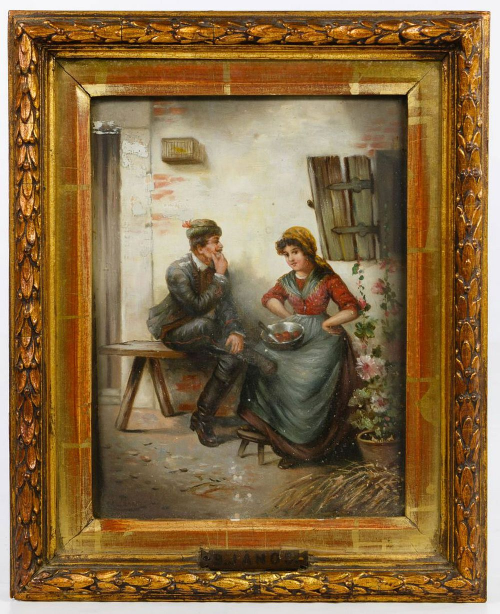 Lot 274: B. Janos (European, 19th Century) Oil on Board