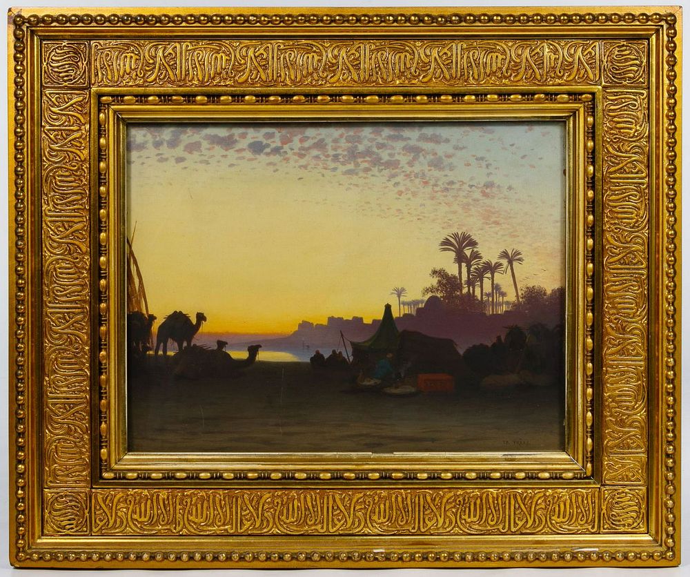 Lot 275: Charles-Theodore Frere (French, 1814-1888) Oil on Board