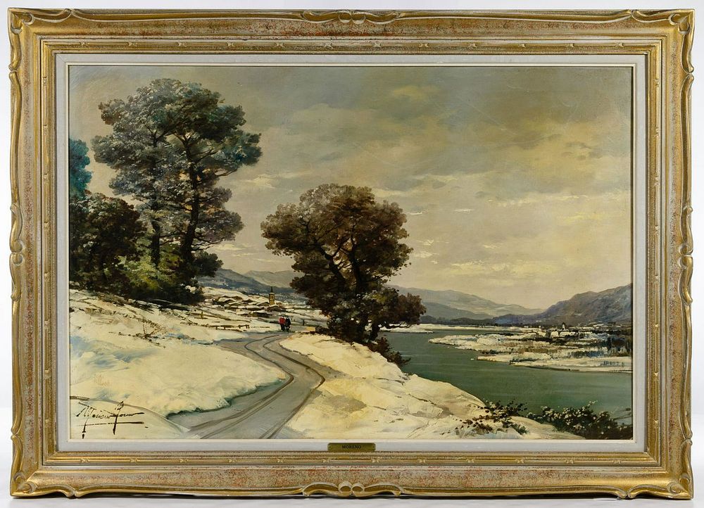 Lot 291: Mariano Moreno (Turkey, 20th Century) Oil on Canvas
