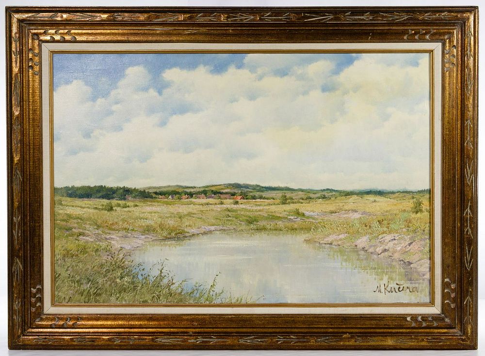 Lot 292: Miroslav Kucera (Czech, b.1910) 'Countryside in South