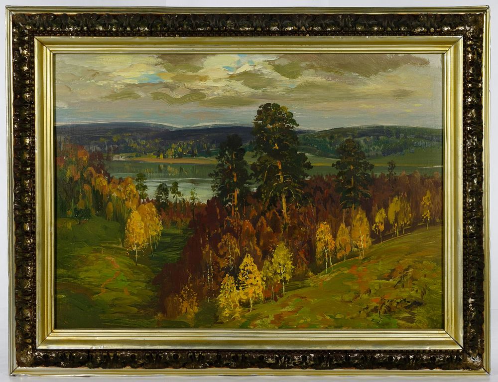 Lot 308: Unknown Artist (Russian, 20th Century) Oil on Masonite