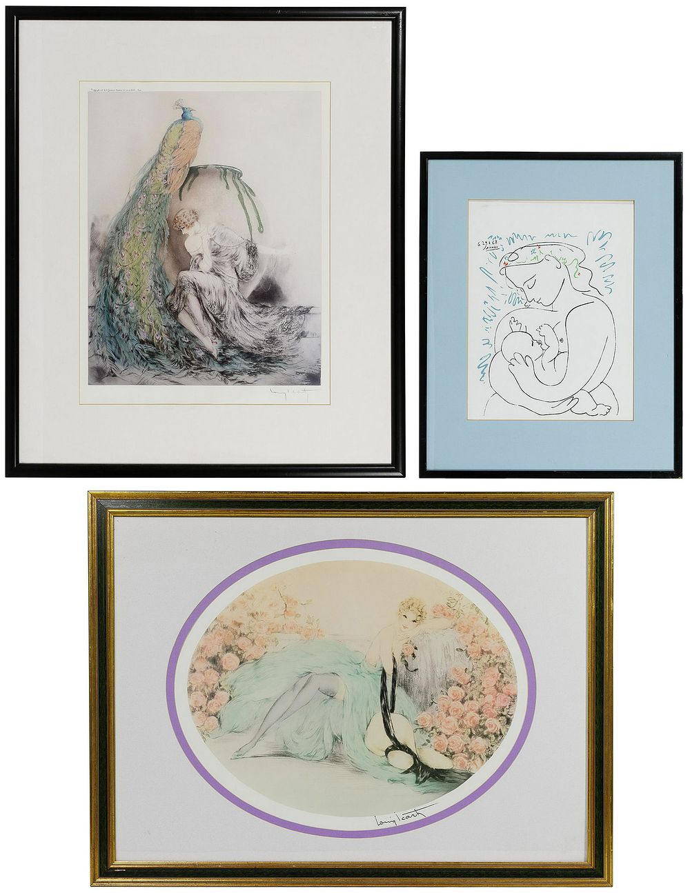 Lot 327: Picasso and Icart Prints