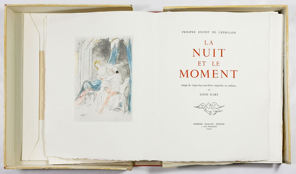Lot 335: Louis Icart (French, 1888-1950) "La Nuit et Le Moment"