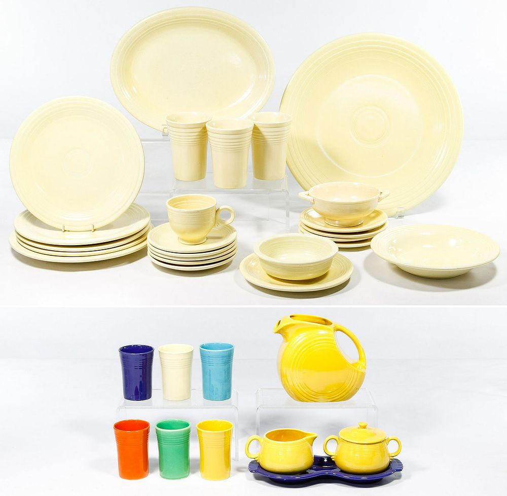 Lot 343: Homer Laughlin Fiestaware Original Colors Assortment