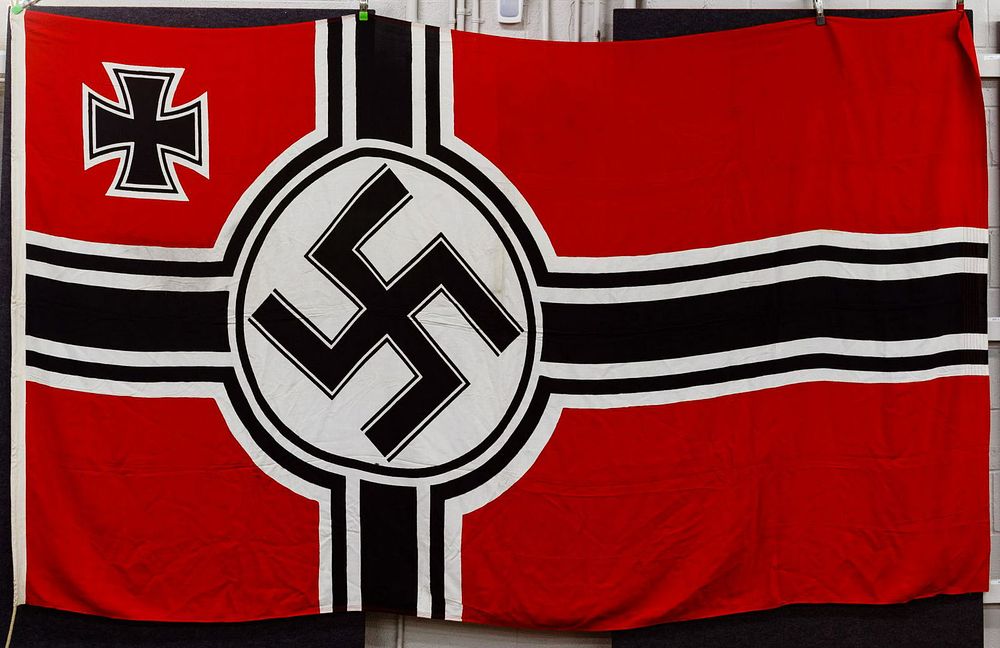 Lot 357: World War II German Kriegsmarine Flag