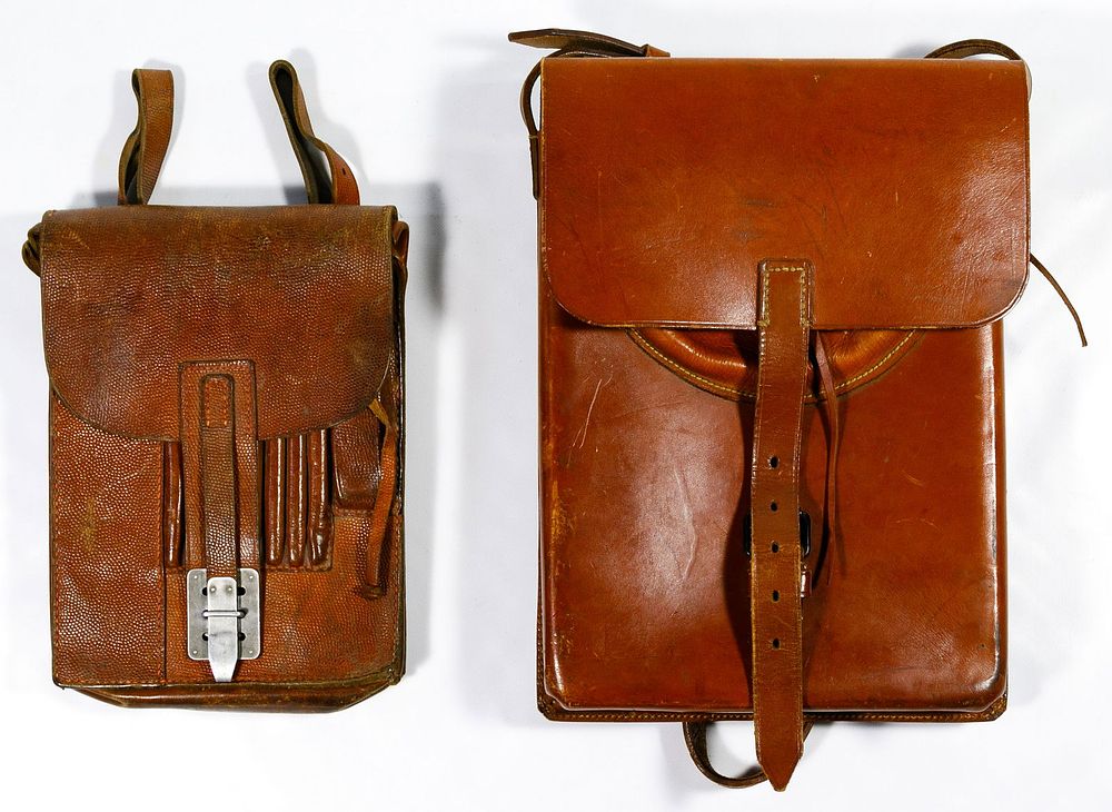 Lot 358: World War II German Leather Document Map Cases