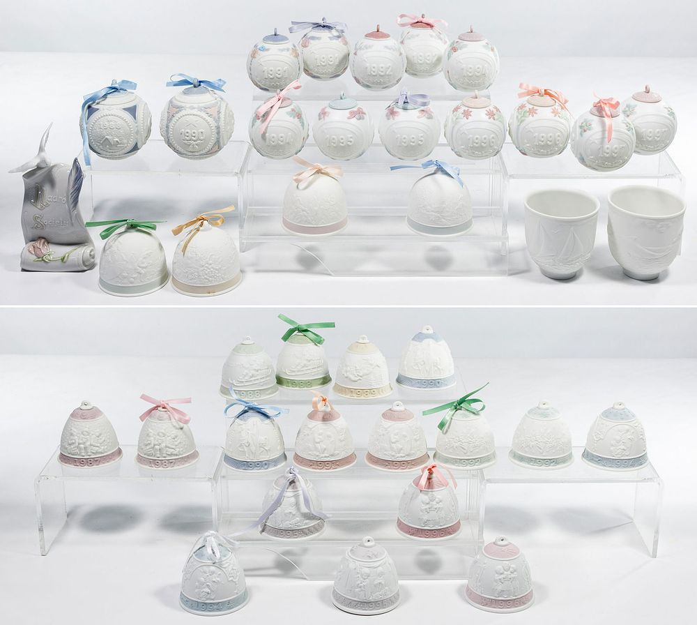 Lot 376: Lladro Bell and Ball Assortment
