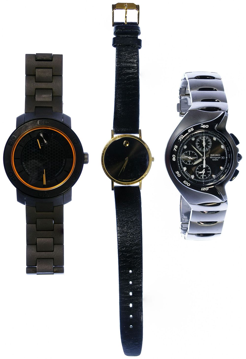 Lot 445: Movado and Seiko Men's Wrist Watch Assortment