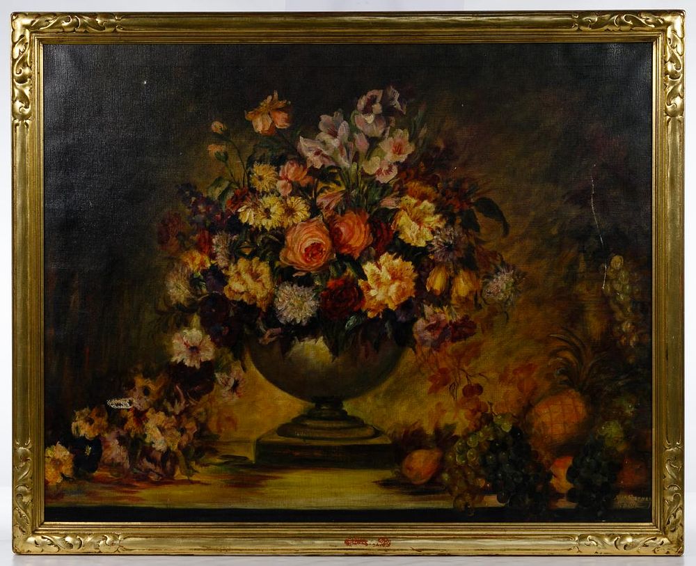 Lot 219: N M Carney (American, 19th Century) Oil on Canvas