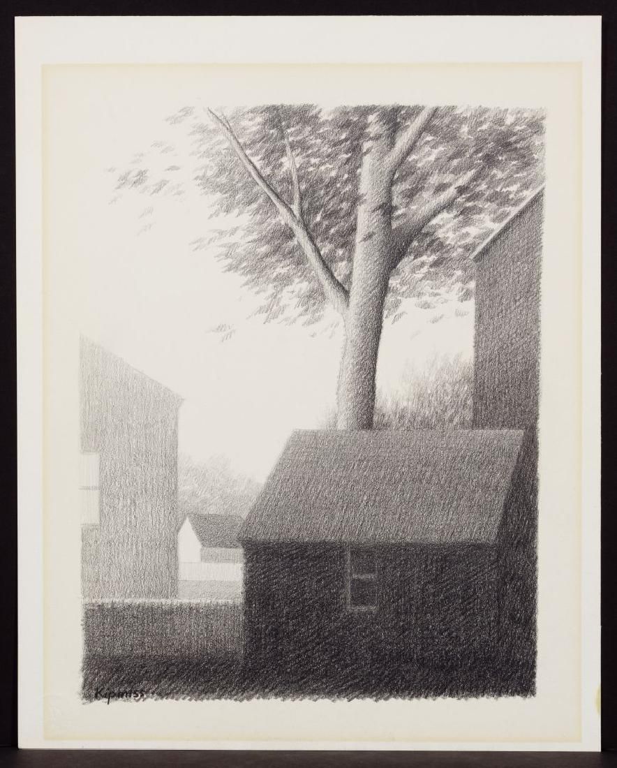 Lot 222: Robert Kipniss (American, b.1931) 'Late Light' Graphite