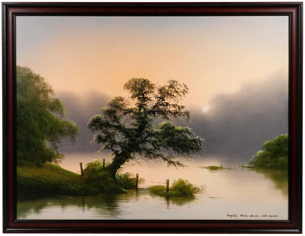 Lot 239: Michael John Hill (British, b.1956) Acrylic on Canvas
