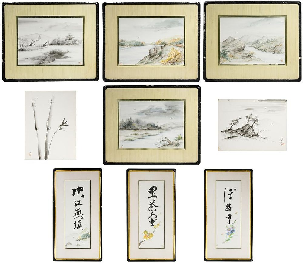Lot 252: Masaji 'Buffy' Murai (Japanese, 1913-1996) Watercolor
