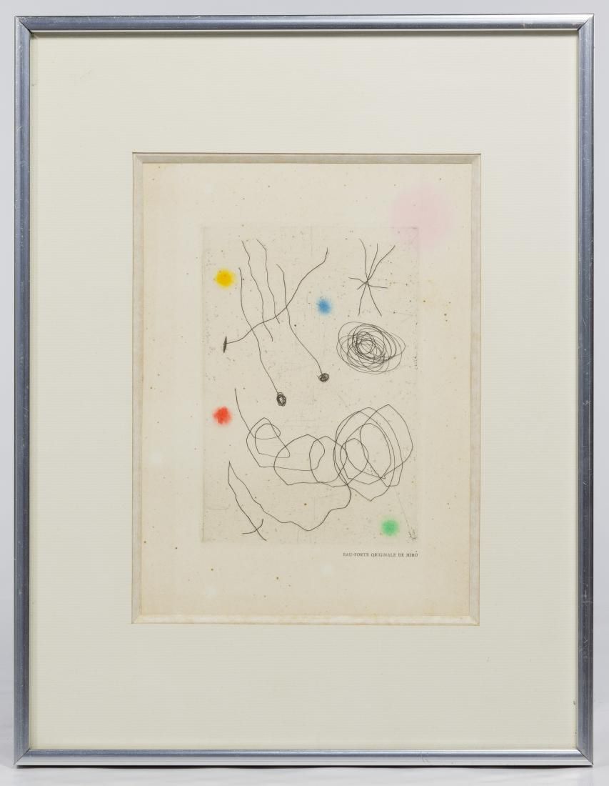 Lot 255: Joan Miro (French, 1892-1983) Aquatint Etching