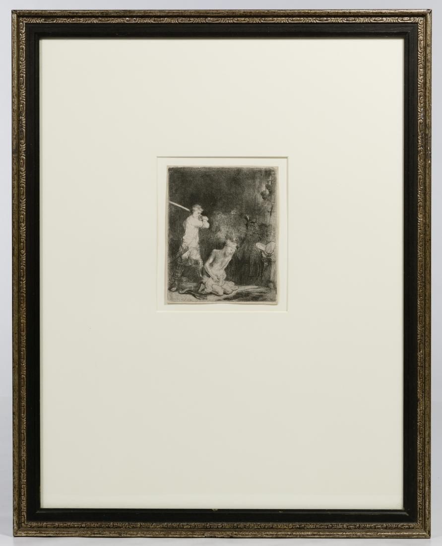 Lot 275: Rembrandt van Rijn (Dutch, 1606-1669) 'The Beheading of