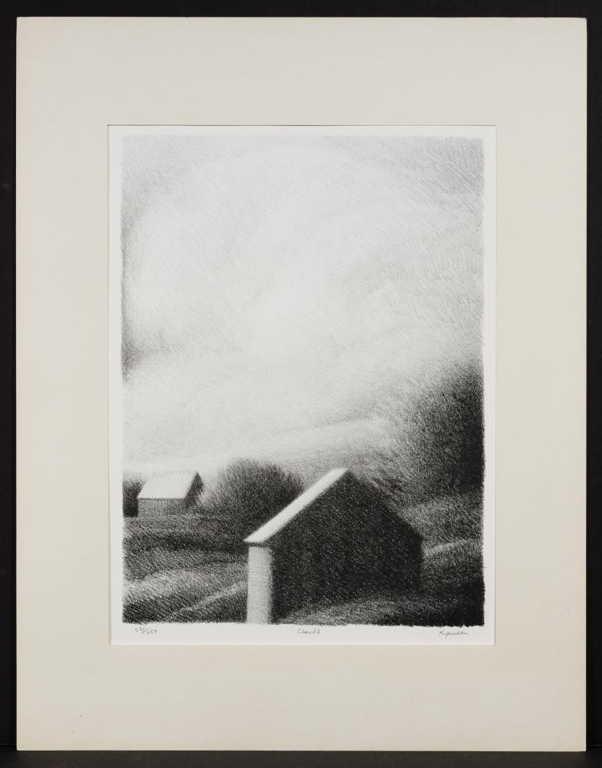 Lot 280: Robert Kipniss (American, b.1931) 'Clouds' Lithograph