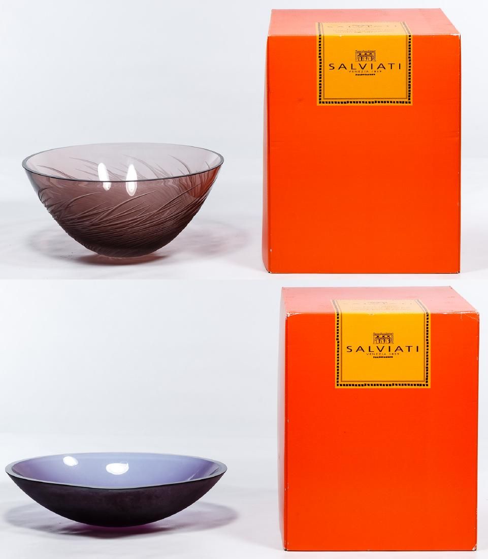 Lot 288: Salviati Art Glass Bowls Assortment
