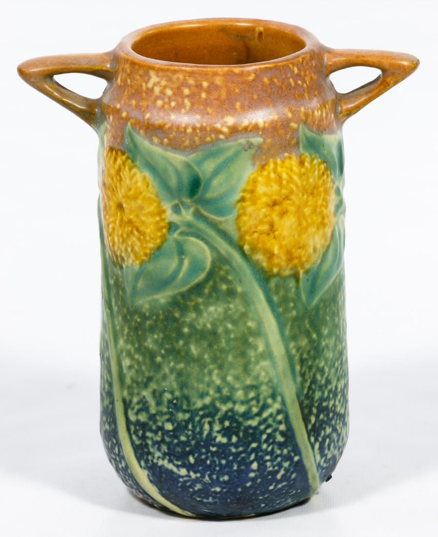Lot 296: Roseville 'Sunflower' Pottery Vase