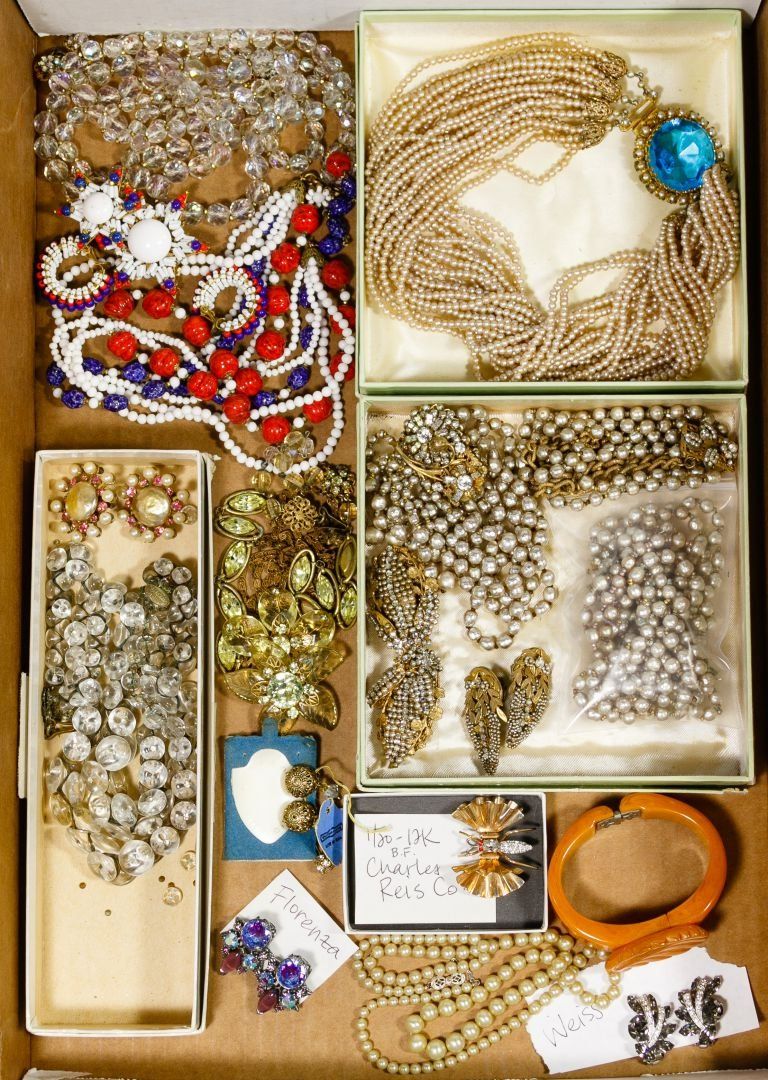 Lot 361A: Miriam Haskell Signed Jewelry Assortment